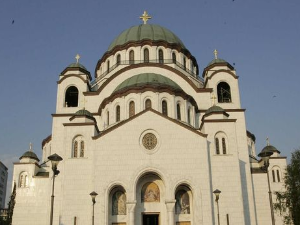 Васкршња литургија, пренос из Храма Светог Саве