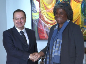 Дачић са амбасадорком САД у УН: Задржаћемо конструктиван став у дијалогу о КиМ, али постоје црвене линије