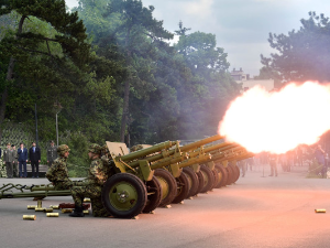 Почасна артиљеријска паљба поводом Дана победе