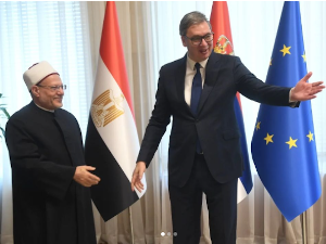 Вучић: Одличан и срдачан разговор са великим муфтијом Египта