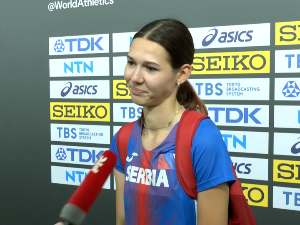 Ангелина Топић у финалу скока увис на Светском првенству 
