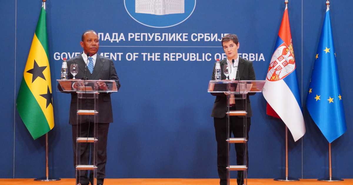 Премијер Сао Томе и Принсипе у посети Србији, састао се са Брнабићевом