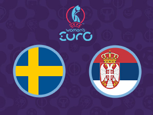 Фудбал (ж) - Кв. за ЕП 2025: Шведска - Србија