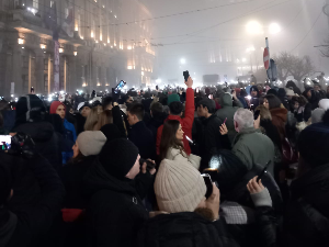 Студенти у блокади у тишини дочекали Нову годину у Београду, Новом Саду, Нишу и Крагујевцу