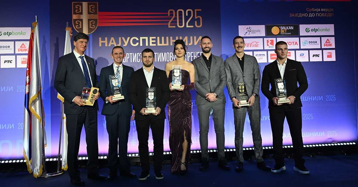 Олимпијски комитет Србије прогласио најбоље у 2025: Ангелина Топић и Александар Комаров најуспешнији