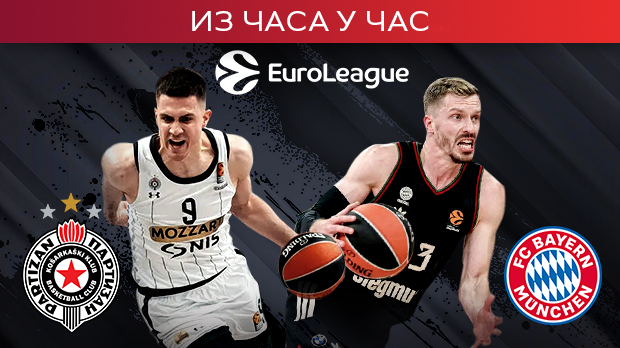 Партизан допушта серију Бајерна, гости воде на полувремену