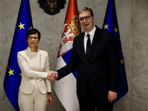Марта Кос наставља посету Србији