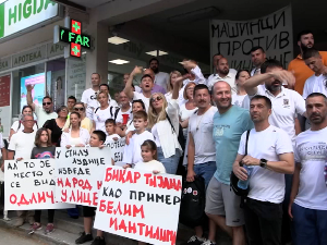 Протест подршке медицинским радницима у Панчеву