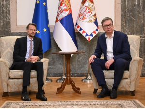 Вучић са Бекератом: Европске интеграције и чланство у ЕУ остају стратешки циљ Србије Вучић са Бекератом: Европске интеграције и чланство у ЕУ остају стратешки циљ Србије