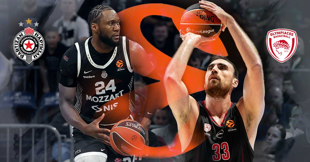 Додатно ослабљени Партизан дочекује Олимпијакос у "Пиониру"