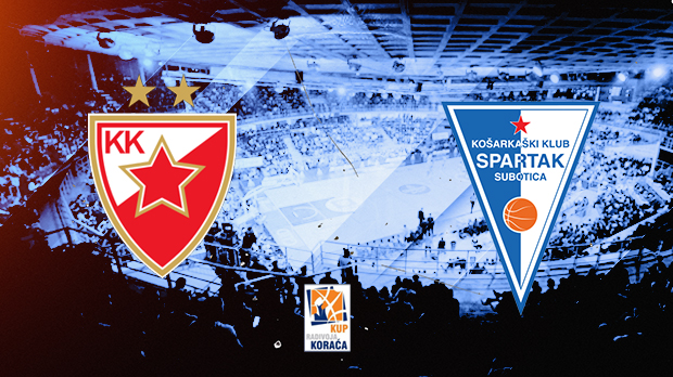 Звезда против Спартака за 10. финале Купа Кораћа у низу