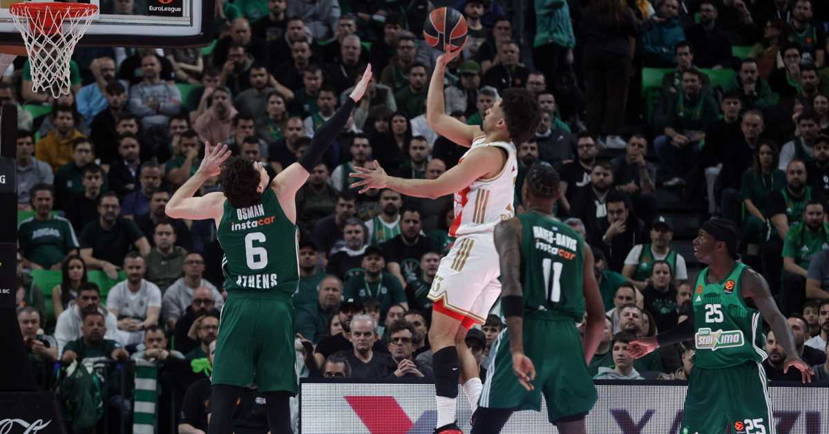 Звезда се угасила у последњој четвртини, Панатинаикос после преокрета до велике победе
