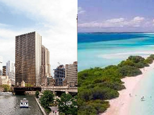 Северна Америка и Азија: Чикаго и Малдиви