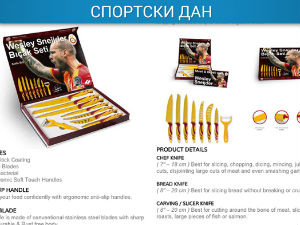 Врло лош моменат за рекламирање кухињских ножева