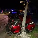 Удес у Крушевцу, аутомобил се закуцао у бандеру