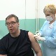Вучић у Пуковцу код Дољевца примио другу дозу вакцине