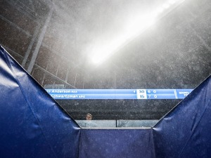 Потоп на Ју-Ес опену, публика евакуисана