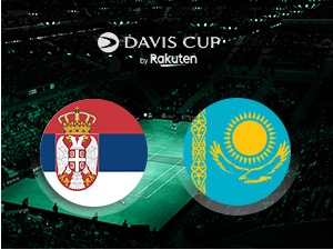Србија против Казахстана у борби за полуфинале Дејвис купа