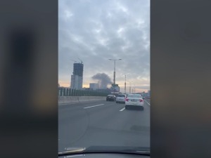 Пожар у кругу Клиничког центра, евакуисани радници