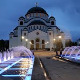 Поноћна Васкршња литургија из крипте Храма Светог Саве