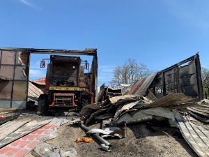 Изгорела фарма пилића у Десимировцу код Крагујевца