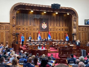 Владимир Орлић  председник Народне скупштине, изабрано и седам потпредседника и радна тела