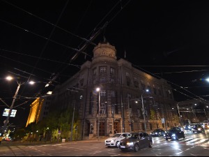 Зграде Владе, Председништва и Министарства финансија у мраку