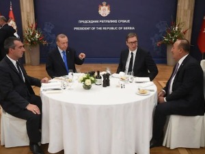 Вучић и Ердоган на ручку у Председништву