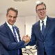 Вучић са Мицотакисом: Захвалност Грчкој што разуме позицију Србије