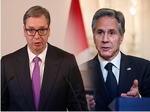 Председник Вучић разговарао са америчким државним секретаром Блинкеном