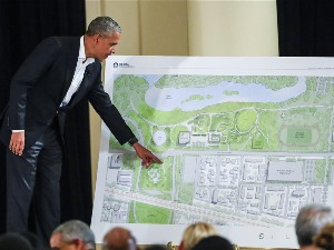 Омча пронађена на градилишту Обаминог председничког центра