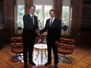 Вучић у Атини: Важан састанак са искреним пријатељем Србије