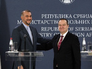 Дачић са иранским шефом дипломатије Абдолахијаном: Србија захвална због става Ирана о КиМ