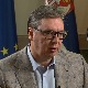 Вучић за РТС: Најтежи дан од када сам председник, позивам Србе да не наседају на провокације