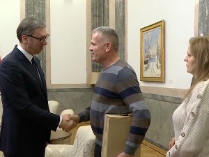 Вучић са Срђаном Петровићем: Сваки Србин је поносан како сте се држали