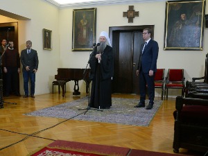 Патријарх: Када би папи забранили да уђе у Ватикан, свет би се дигао на ноге; Вучић: Највећа срамота