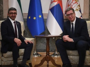Вучић са шеиком Абдулом бин Заједом ал Нахјаном: Србија захвална пријатељима из УАЕ