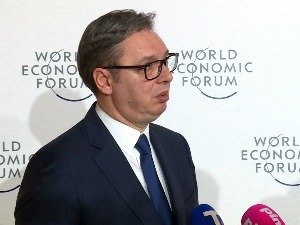 Вучић из Давоса: Резолуција ЕП је лицемерна, најгори део је онај о захтеву Приштине за пријем у ЕУ