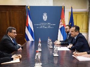 Дачић примио у опроштајну посету амбасадора Кубе