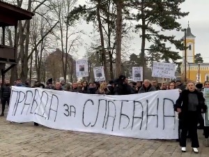 У Краљеву одржан скуп подршке Слађану Трајковићу ухапшеном на КиМ у децембру