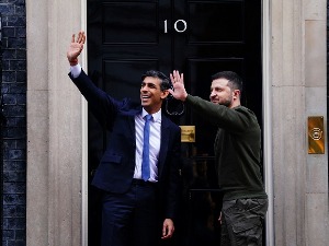 Председник Украјине са премијером Сунаком у Даунинг стриту, очекује се састанак и са Чарлсом Трећим