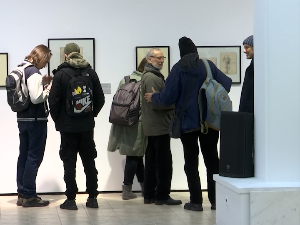 Цртежи Надежде Петровић прeд Нишлијама