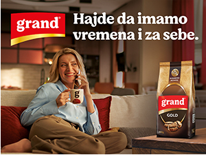 Нова кампања Гранд кафе са Анђелком Стевић Жугић у главној улози  Хајде да имамо времена и за себе!