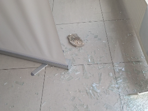 Петрашиновић: Разбијен излог на канцеларији СНС-а у Крагујевцу