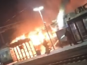 Запалио се вагон БГ воза у Батајници, прекид у саобраћају према Новом Саду и Шиду