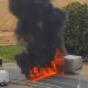 Запалио се камион на паркингу Аеродрома "Никола Тесла"