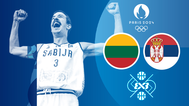 ЛОИ 2024 - Баскет 3x3: Литванија - Србија