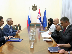 Вучевић са Боцан-Харченком - приоритет проширење складишта гаса у Банатском Двору