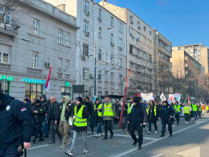 Протест радника ГСП-а, придружили им се студенти – траже испуњење захтева