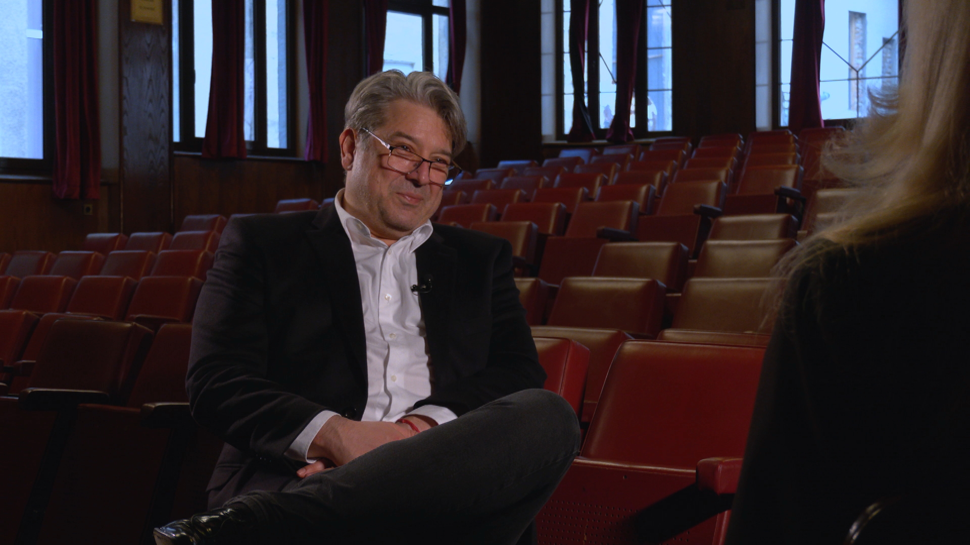 На снимању емисије у Коларчевој задужбини